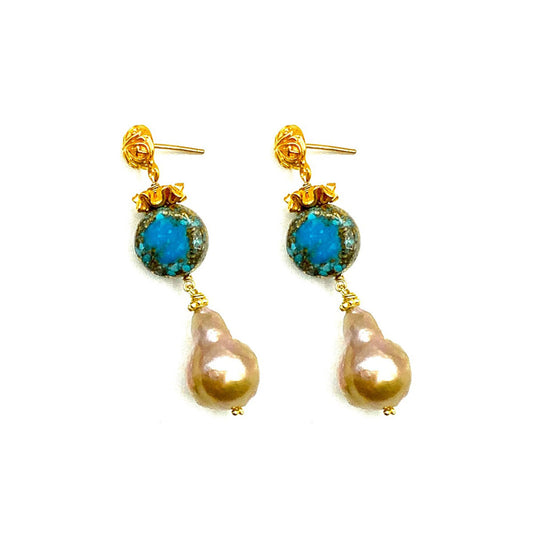 #44 Turquoise earrings